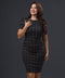 Band Sleeve Detailed Bodycon Black Dress
